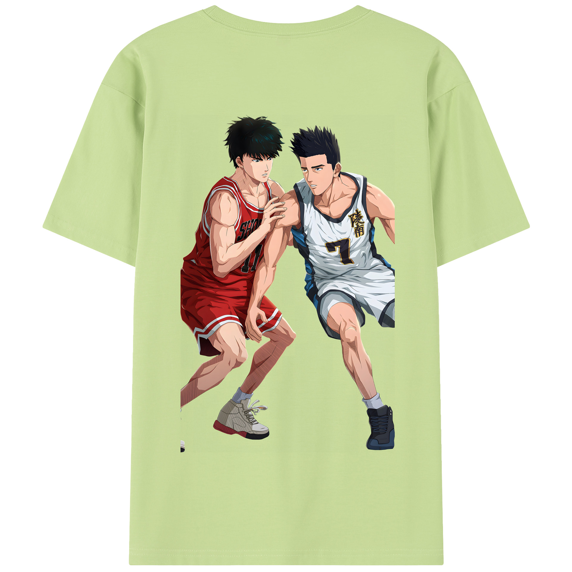 SLAM DUNK／スラムダンク 綿100％半袖Tシャツ（背面プリント）